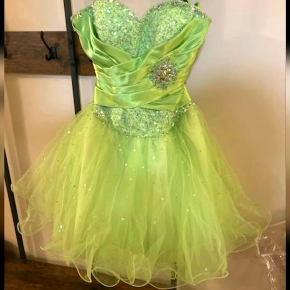Lime Mori Lee short dress US Size 5/6